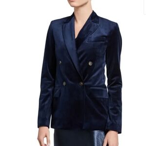 Vince Navy Velvet Blazer